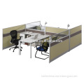 D32 modern Office Fuiniture low aluminum Partition custom made design with small meeting table workstation